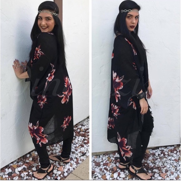 Last 1 New Beautiful Boho Kimono Cardi - Picture 4 of 7